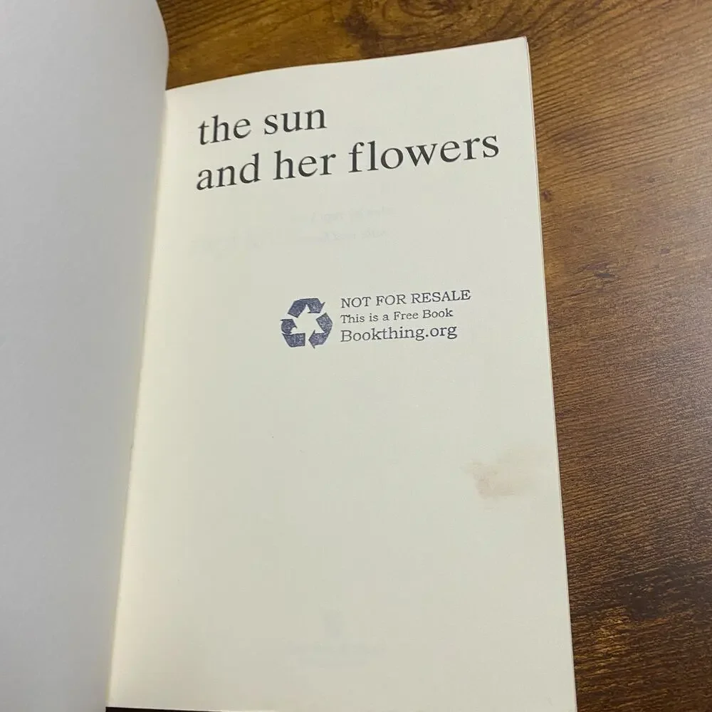 Sun and Her Flowers by Rupi Kaur (2017, Trade Paperback)